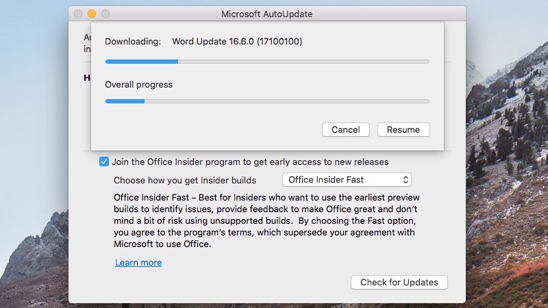 office autoupdate for mac